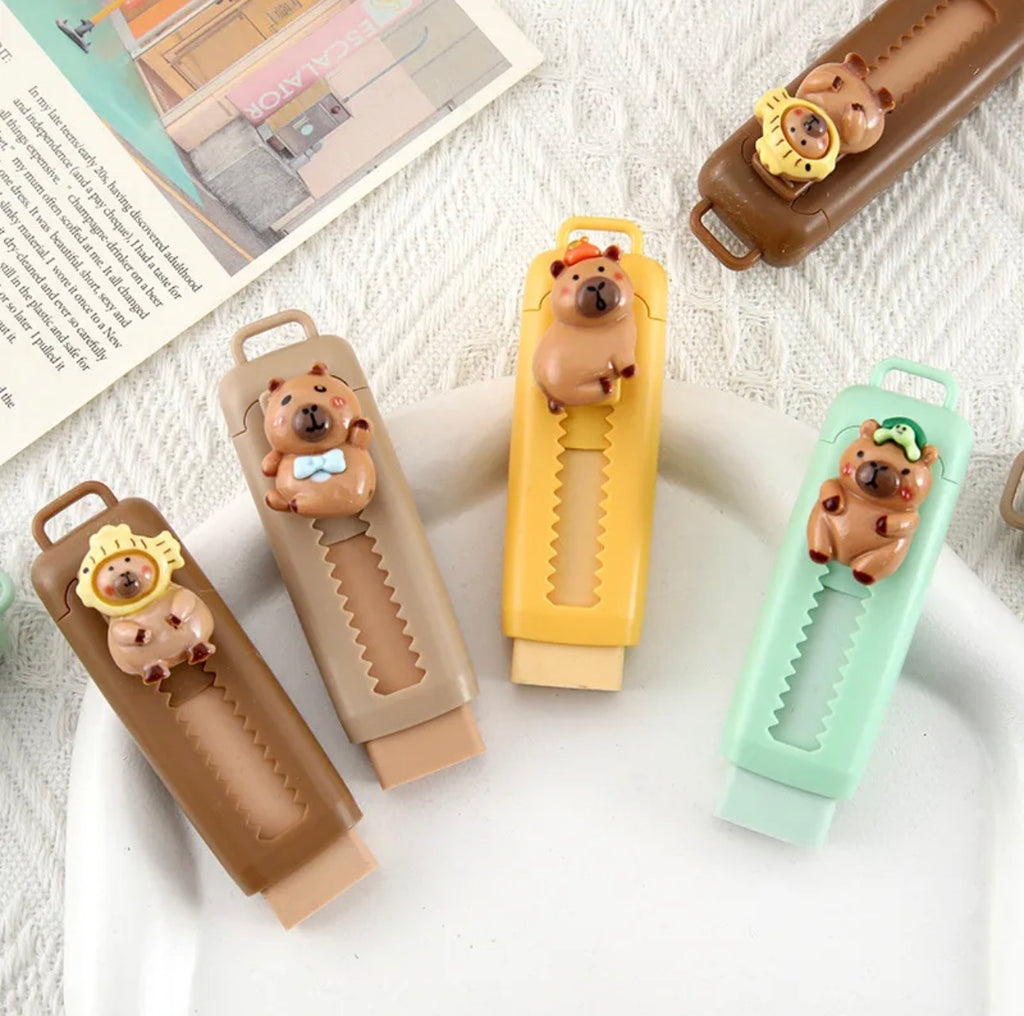 Capybara Retractable Eraser