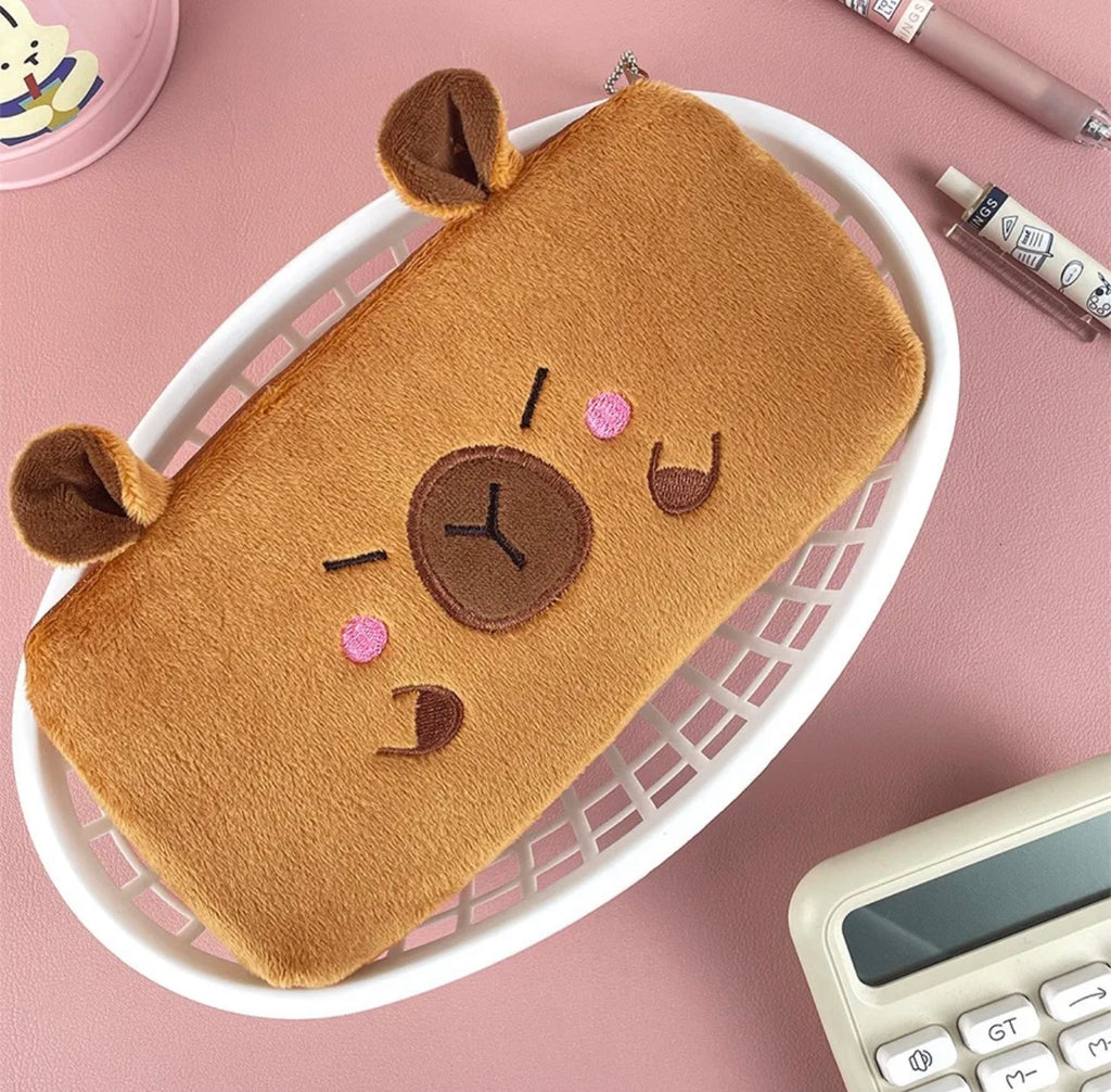 Capybara Plush Pencil Case