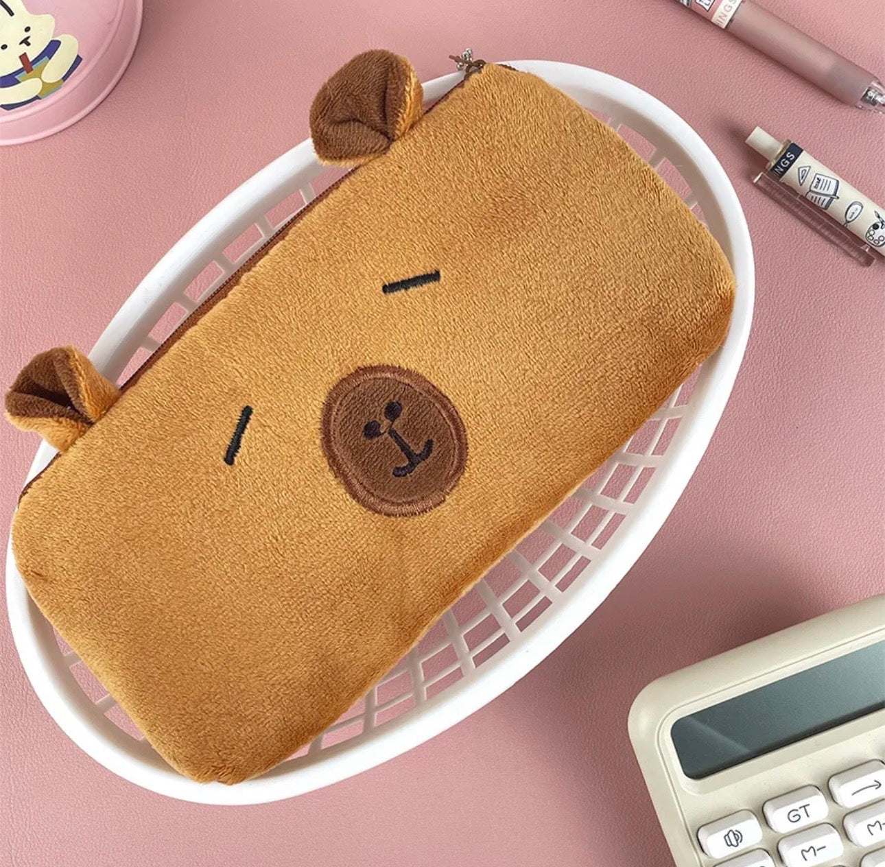 Capybara Plush Pencil Case