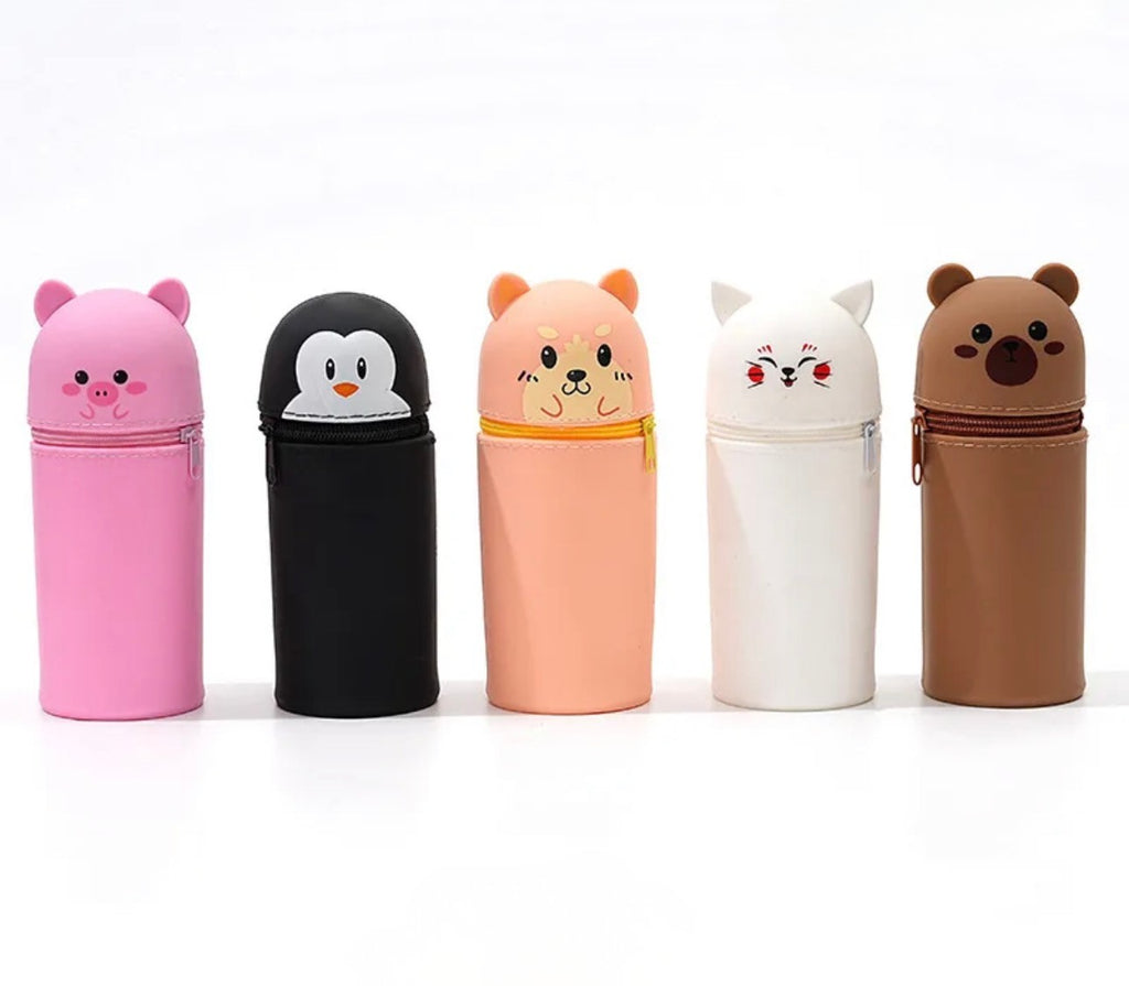 Collapsible Animal Pencil Cases – Zip & Pop