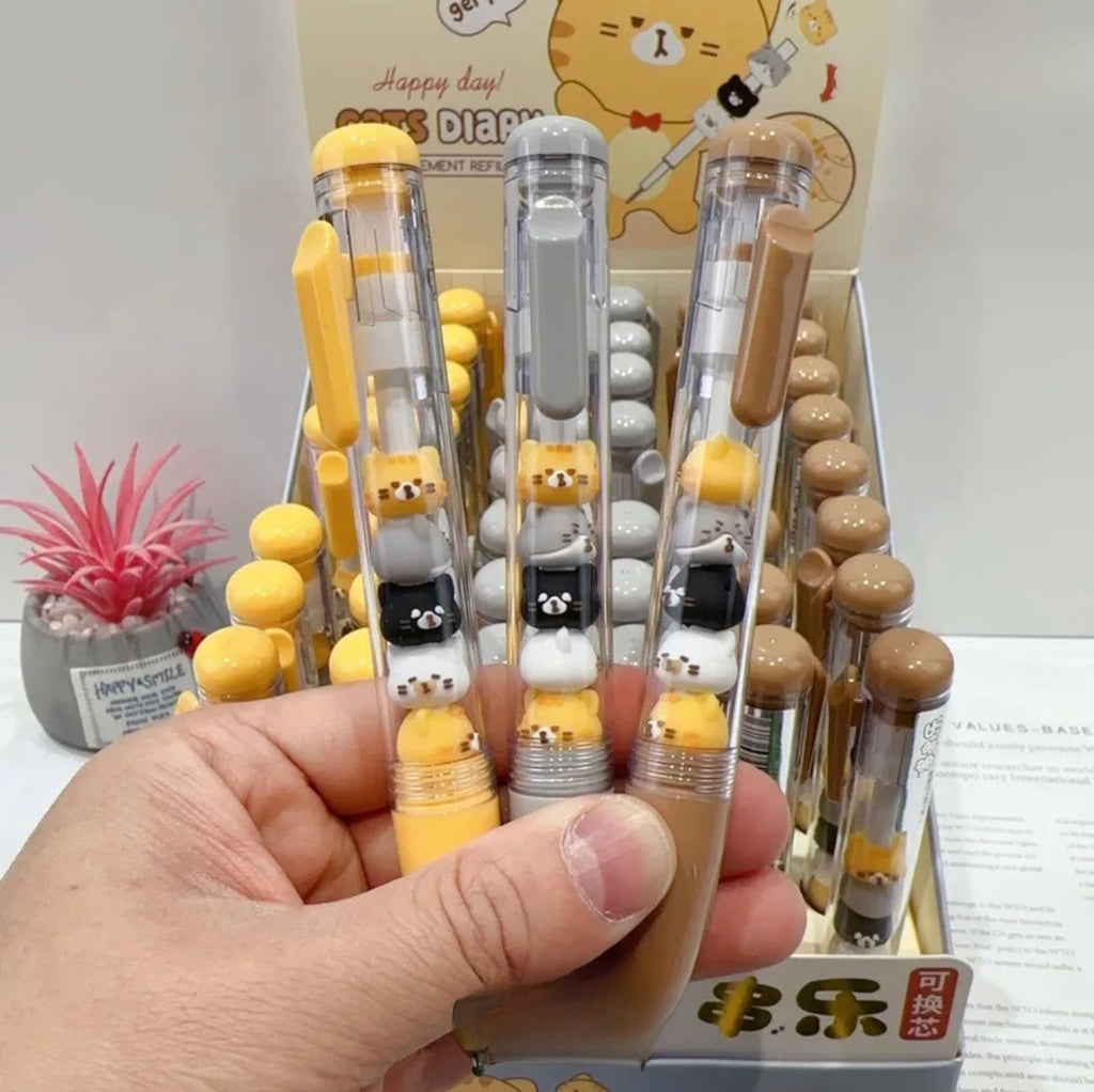 Cat Stack Gel Pens – The Jenga Crew