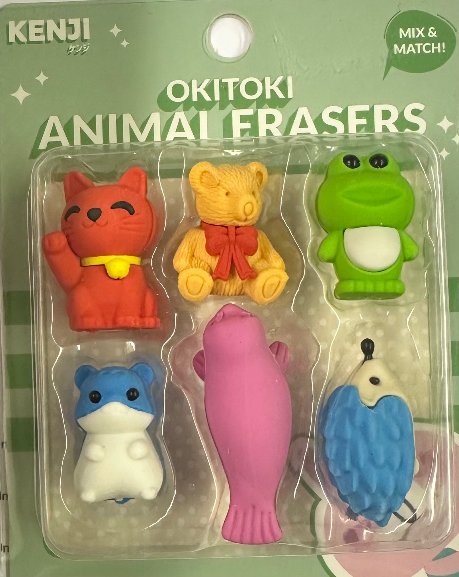 Okitoki Animal Erasers