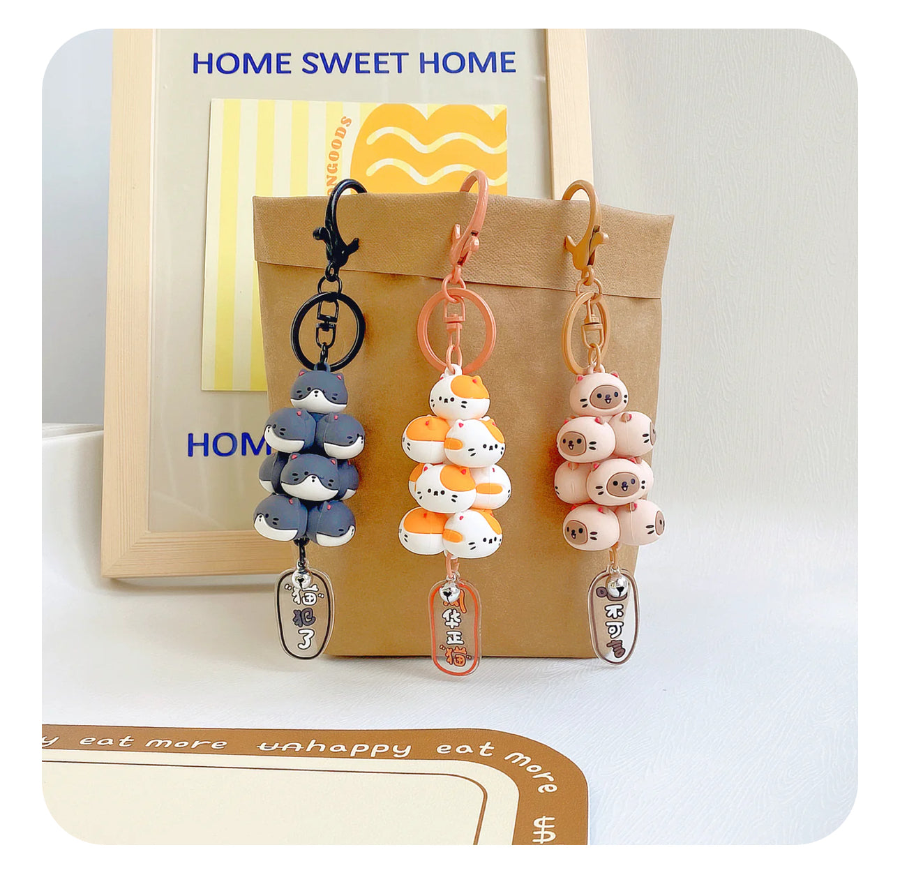 Mima Cluster Cat Keychain