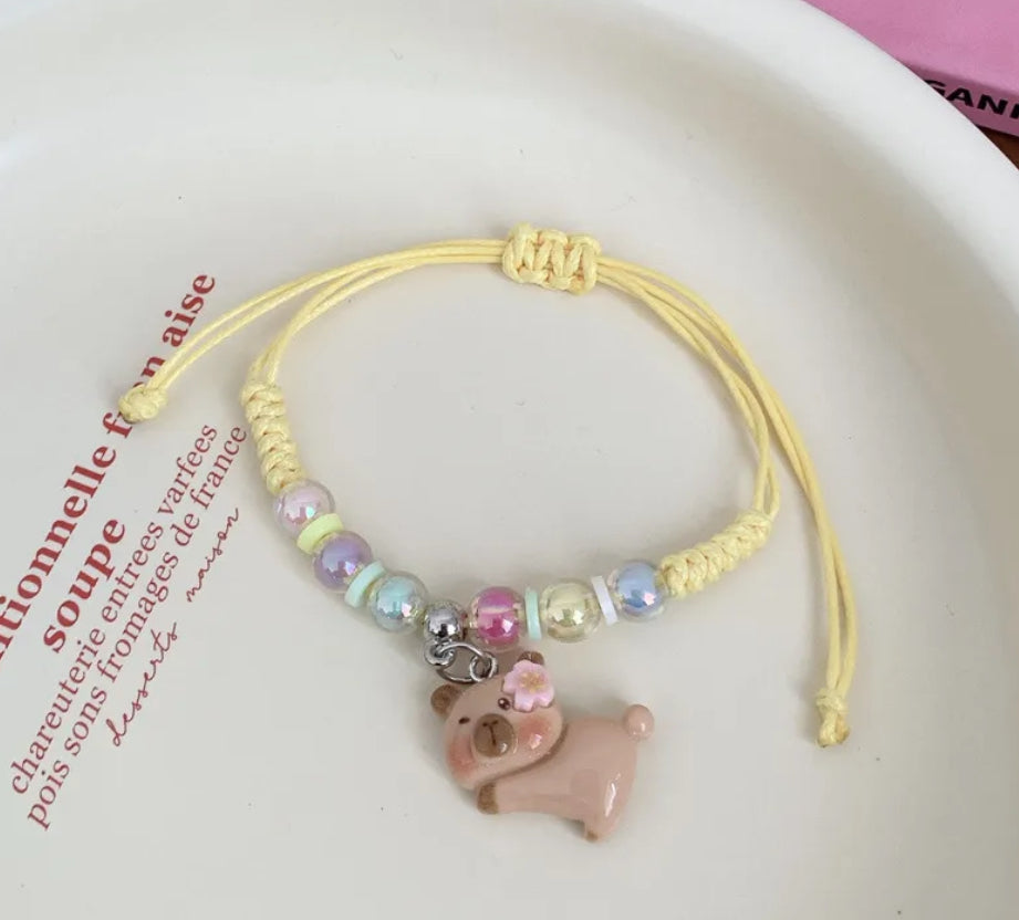 Cartoon Bear Woven Bracelet
