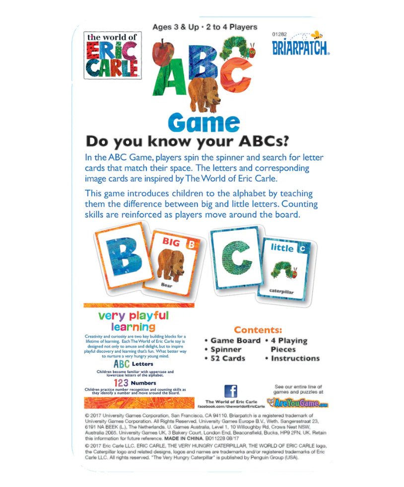 The Very Hungry Caterpillar ABC Game in a Tin