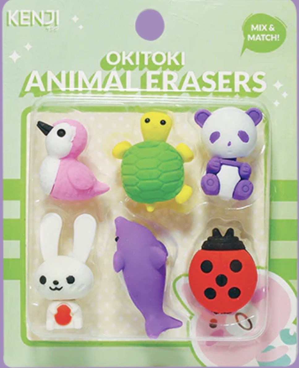 Okitoki Animal Erasers
