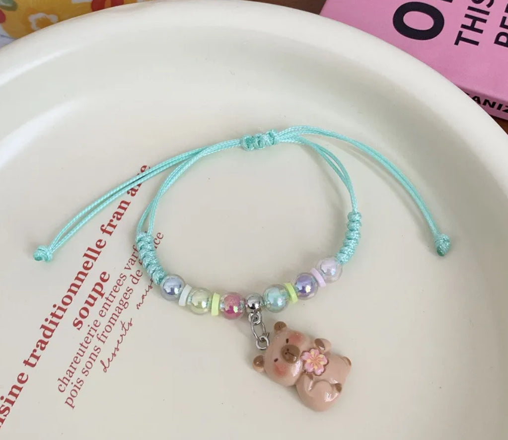 Cartoon Bear Woven Bracelet