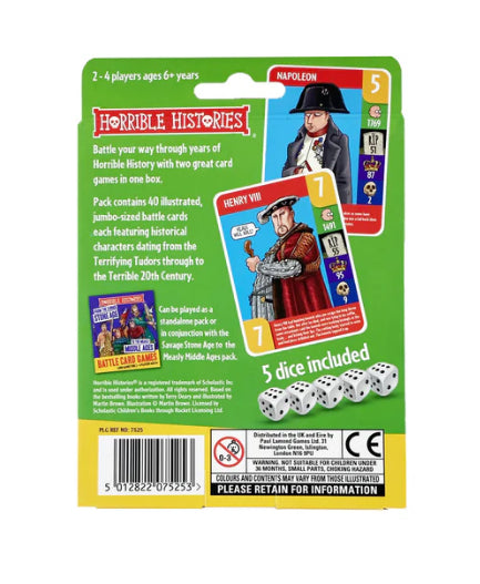 Horrible Histories Battle Tudor Card Game