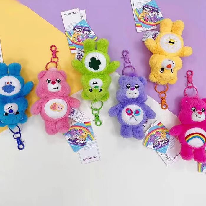 Care Bears Plush Keychain – Cute Soft Bag Charm
