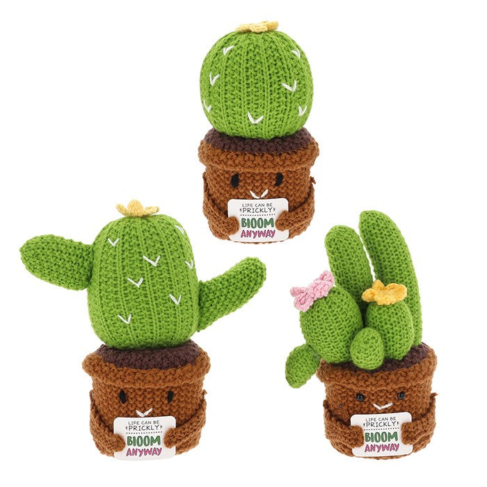 Crochet Smiley Pot Cactus